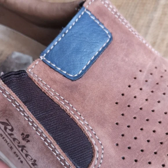 Men's Rieker leather slip-ons - Picture 5 of 12